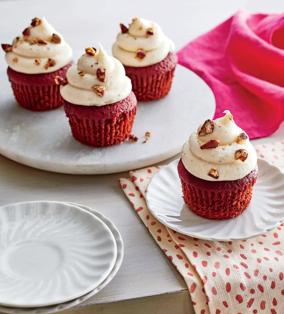 Beet Red Velvet Cupcakes