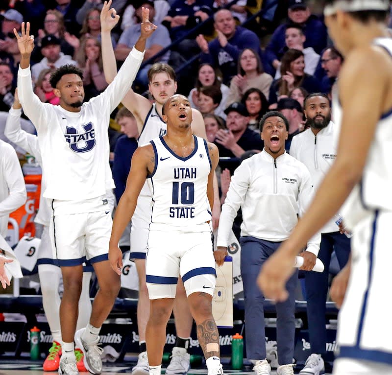 Utah State guard Darius Brown II