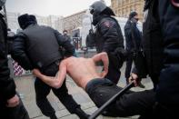 Navalny supporters protest his arrest