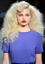 <p><strong>Marc by Marc Jacobs autumn/winter 2013 show<br><br></strong>An eighties perm and bold, red lips were the top make-up looks at the catwalk show.<strong><br></strong></p>