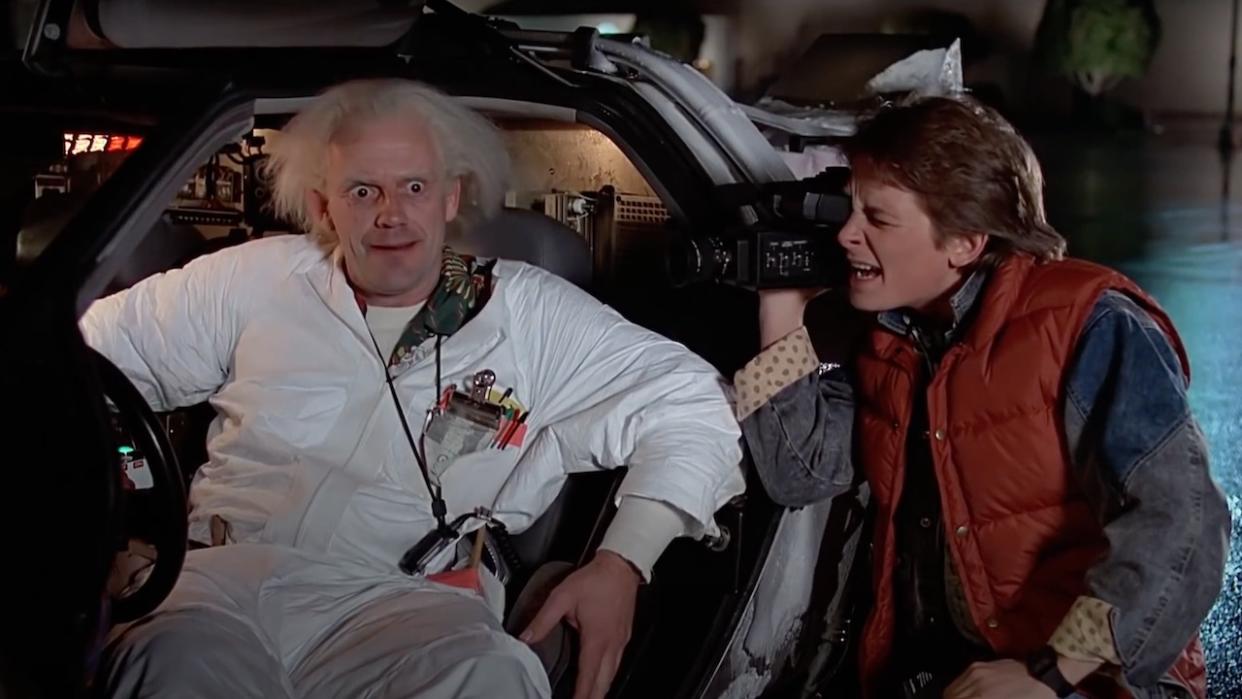  Christopher Lloyd's Doc Brown and Michael J. Fox's Marty McFly in Back to the Future 