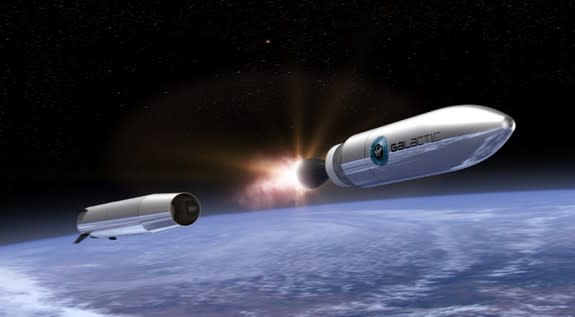 Virgin Galactic's LauncherOne vehicle will put small satellites into orbit for a relatively low cost.