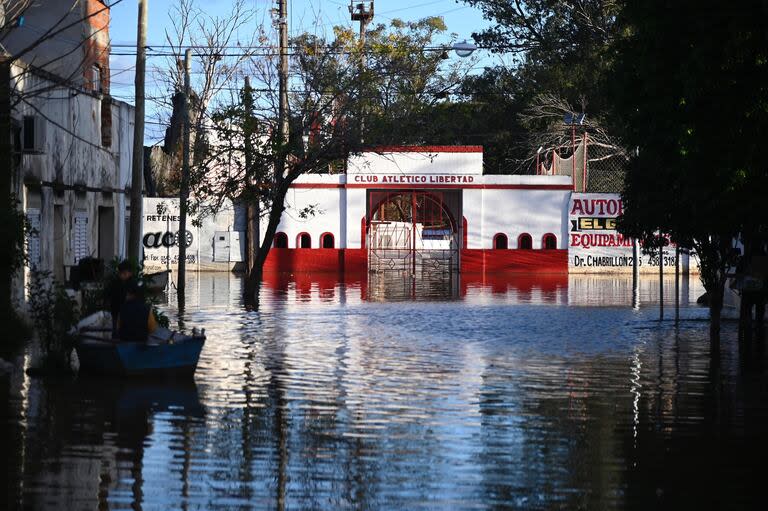 La inundación en el barrio Vélez Sarsfield de Concordia