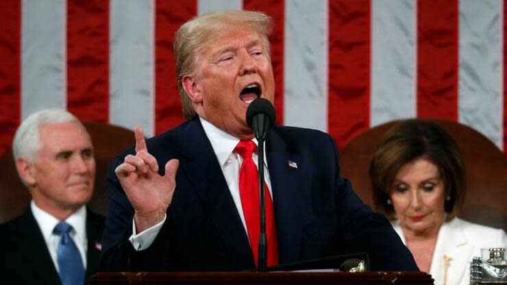 Der US-Präsident hält im Kongress seine Rede zu Lage der Nation. Foto: dpa