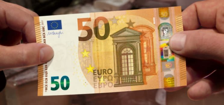 La nuova banconota da 50 euro debutta il prossimo 4 aprile