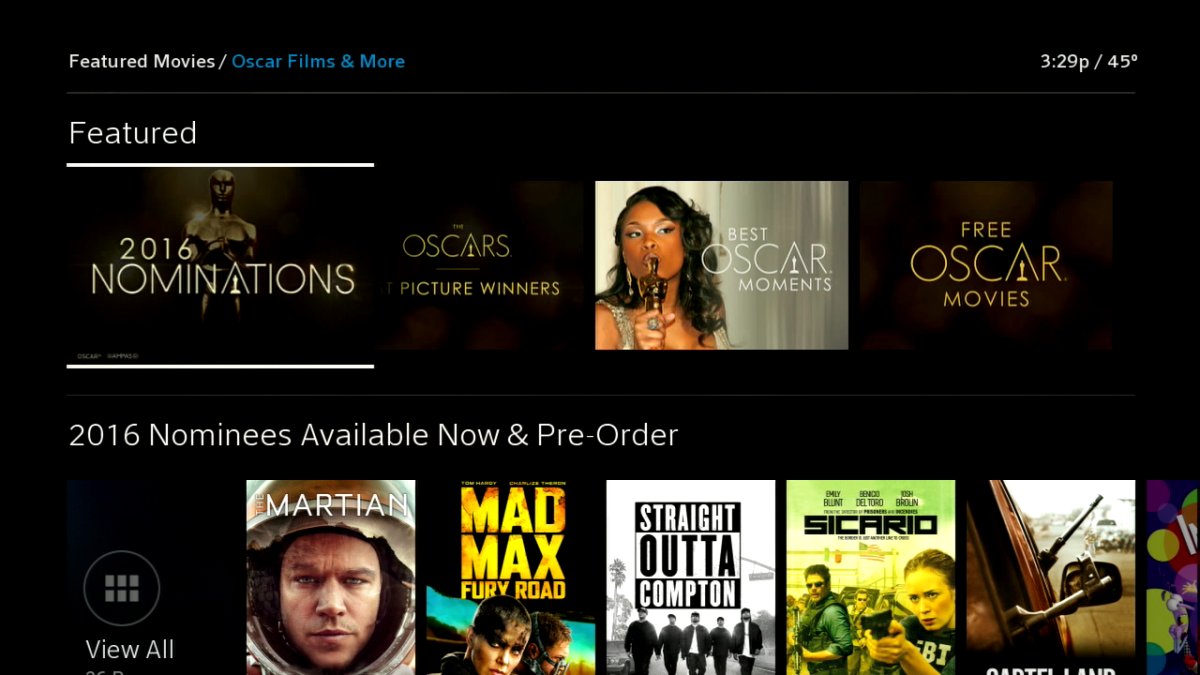 Comcast Pumps Best of Oscars TV Content Into X1 On-Demand