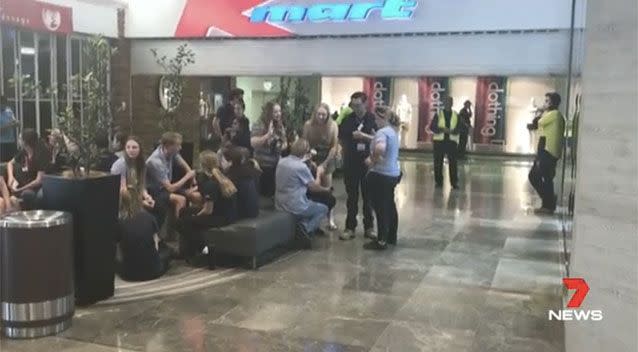 Customers were forced to evacuate the Kmart store, Source: 7 News