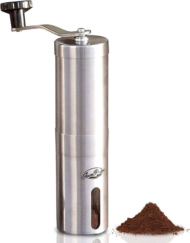 JavaPresse Manual Coffee Grinder, Conical Burr Mill