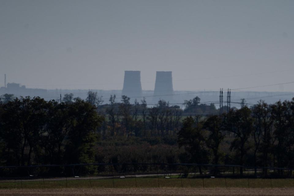 Russland hat das Kernkraftwerk Saporischschja ins Visier genommen (AP)