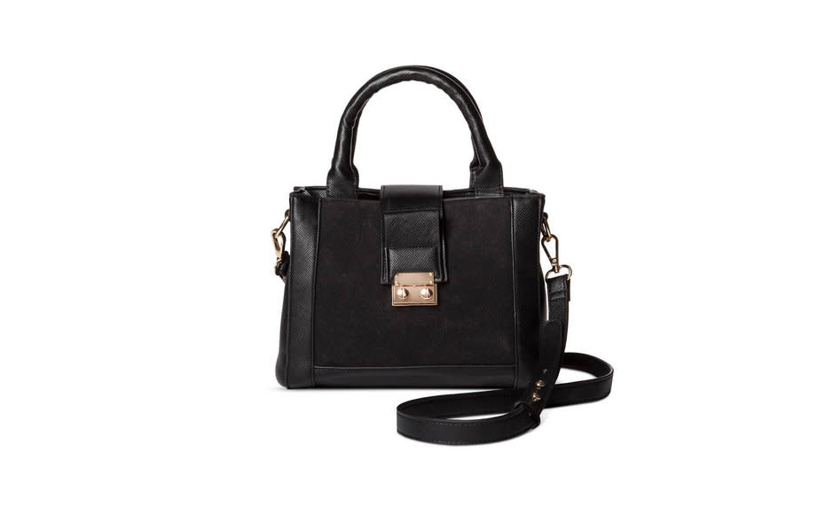 <p>Part of the style blogs fall collection for Target, this top-handle satchel is the perfect size for all of your on-the-go essentials.</p><p>To buy: <a rel="nofollow noopener" href="http://click.linksynergy.com/fs-bin/click?id=93xLBvPhAeE&subid=0&offerid=438862.1&type=10&tmpid=19903&RD_PARM1=http%3A%2F%2Fwww.target.com%2Fp%2Fwomen-s-cross-body-bags-who-what-wear%2F-%2FA-51027494&u1=TL_crossbodybags" target="_blank" data-ylk="slk:target.com;elm:context_link;itc:0;sec:content-canvas" class="link ">target.com</a>, $30.</p>