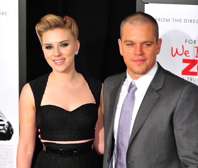 Scarlett Johansson and Matt Damon attend the 