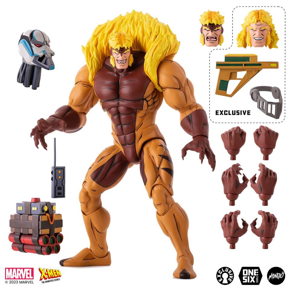 Sabretooth Mondo 1/6 scale figure with accessories.