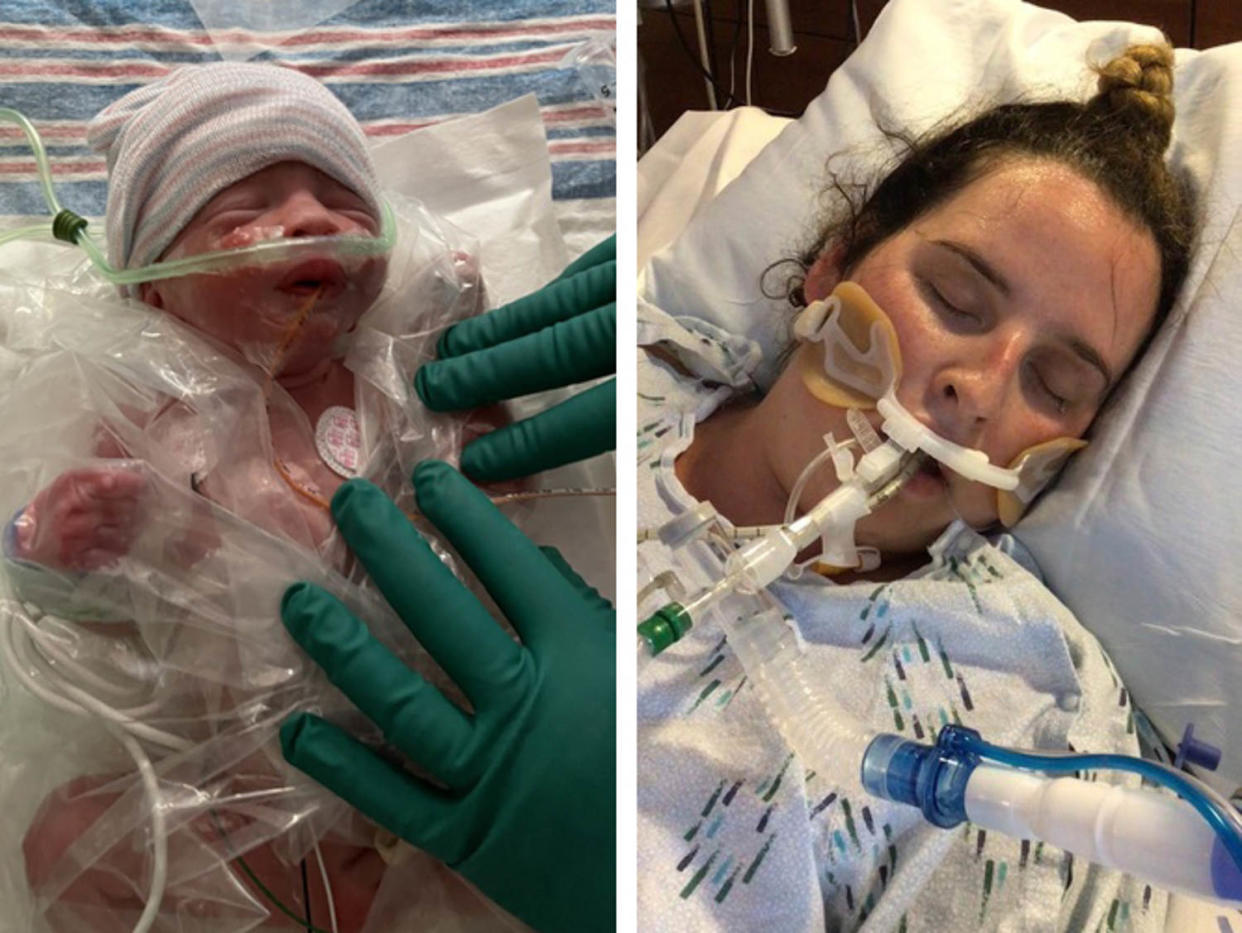 Colton Graham was born three months premature in 2021 when his mother, Haeli, had to be put into a medically induced coma after she contracted Covid. (Courtesy Graham family)
