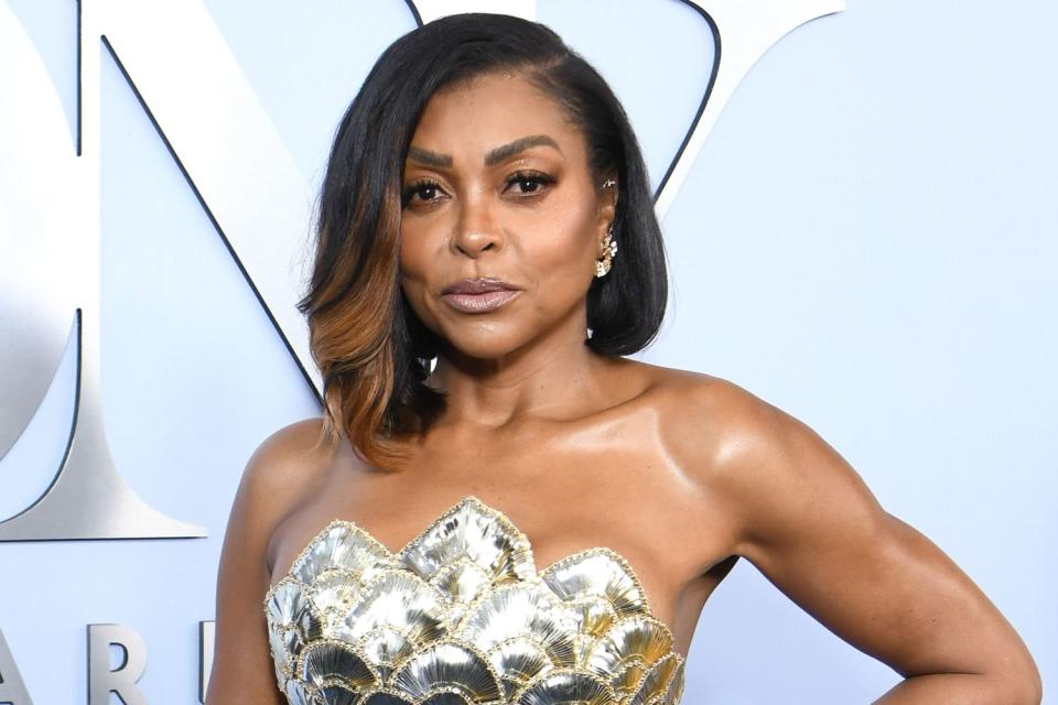 <p>Dimitrios Kambouris/Getty</p> Taraji P. Henson attends The 77th Annual Tony Awards 