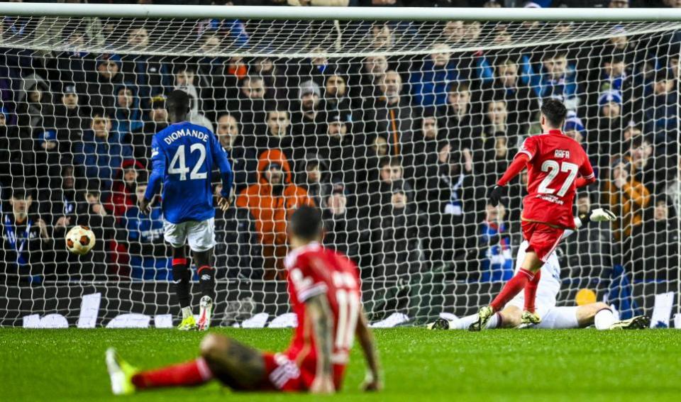 The Herald: Rafa Silva scores for Benfica at Ibrox