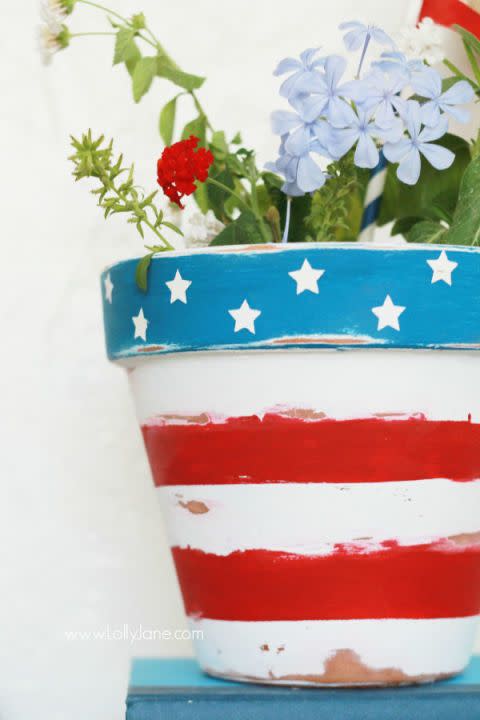 Patriotic Flower Pot