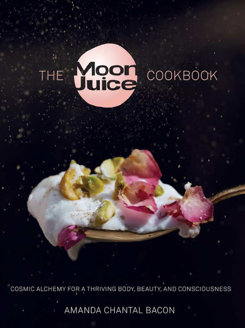 <p>Fans of Amanda Chantal Bacon and her wellness supplement company Moon Juice - you're in luck. The vegan and health guru has just released her first cookbook jam-packed with recipes like Hot Sex Milk (your guess is as good as ours) and Chocolate Chaga Donuts. You can pick it up <a rel="nofollow noopener" href="https://www.moonjuiceshop.com/products/the-moon-juice-cookbook" target="_blank" data-ylk="slk:online;elm:context_link;itc:0;sec:content-canvas" class="link ">online</a> or at her boutique in Los Angeles, alongside a wealth of various trendy health ingredients packaged in chic little jars.</p>