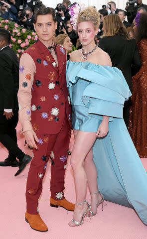 Neilson Barnard/Getty Cole Sprouse and Lily Reinhart at the 2019 Met Gala