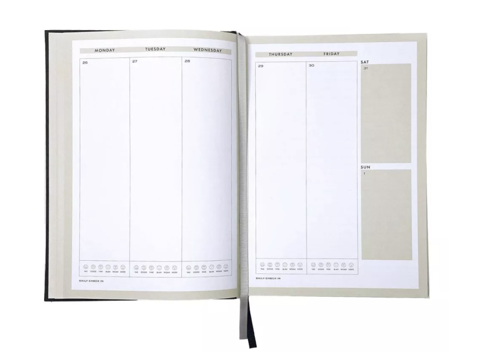 the inside of the wit and delight 2023 planner