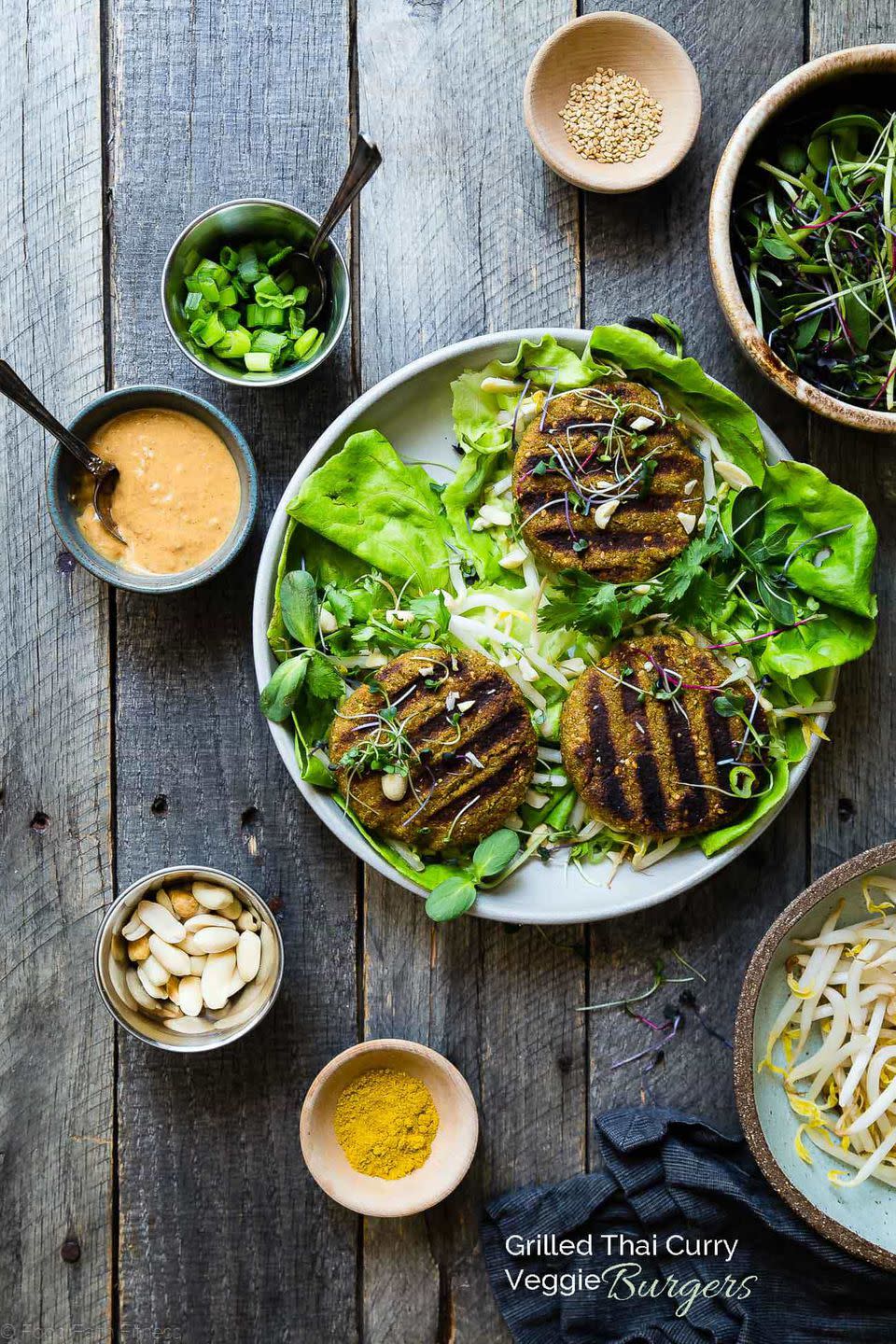 Thai Veggie Burger Recipe with Curry