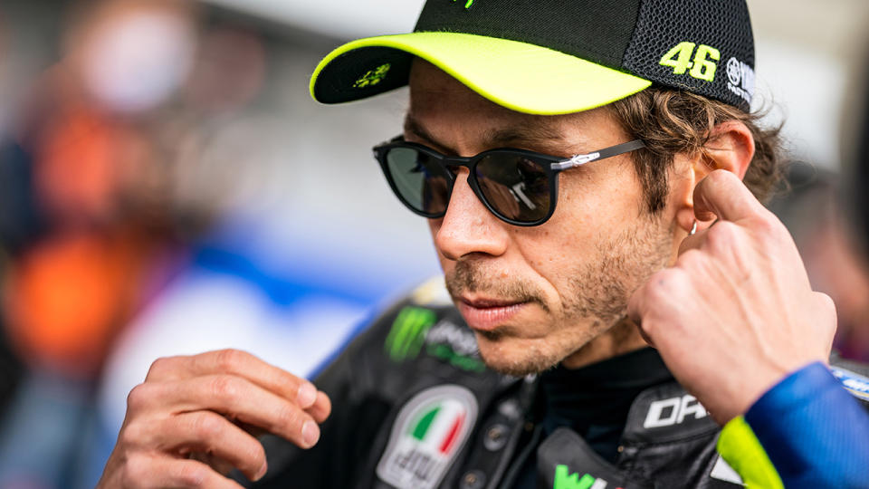 Valentino Rossi, pictured here before the MotoGP of France.