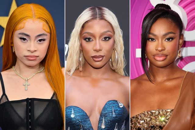 <p>Prince Williams/WireImage; David Livingston/WireImage; Momodu Mansaray/FilmMagic</p> Ice Spice, Victoria Monét and Coco Jones