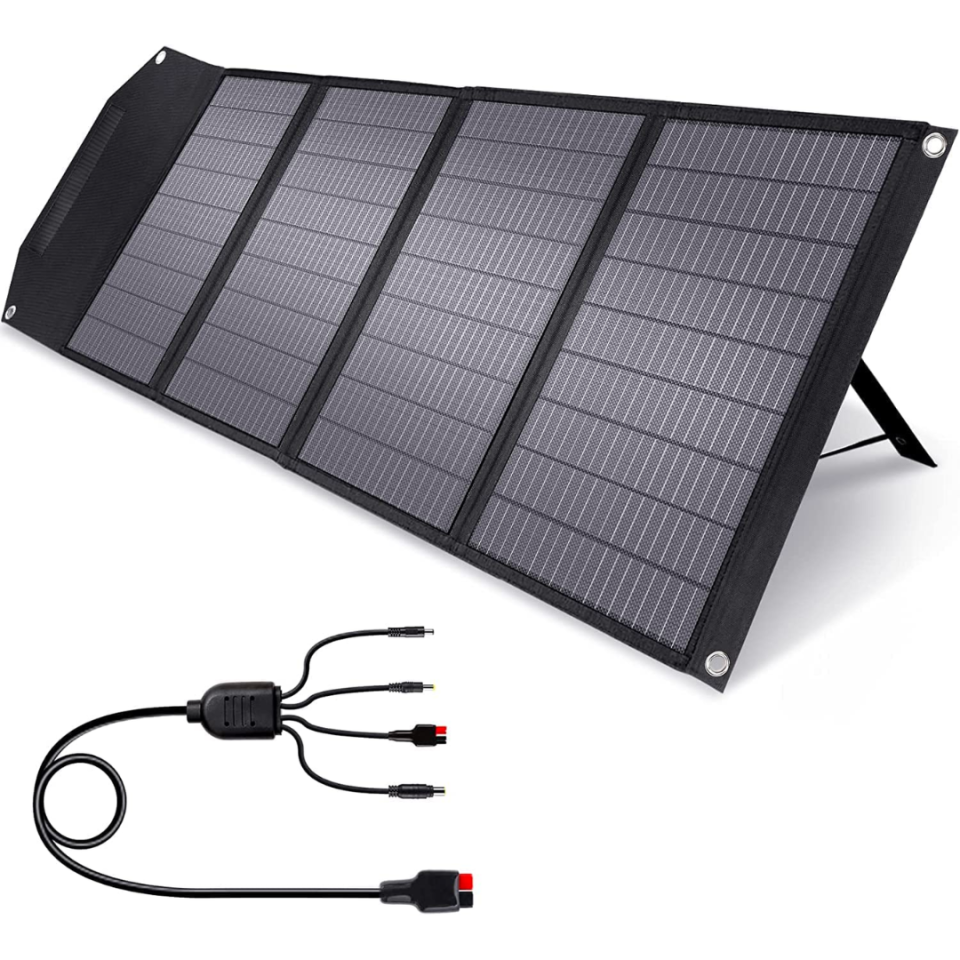 5) Monocrystalline Foldable Solar Panel with Kickstand