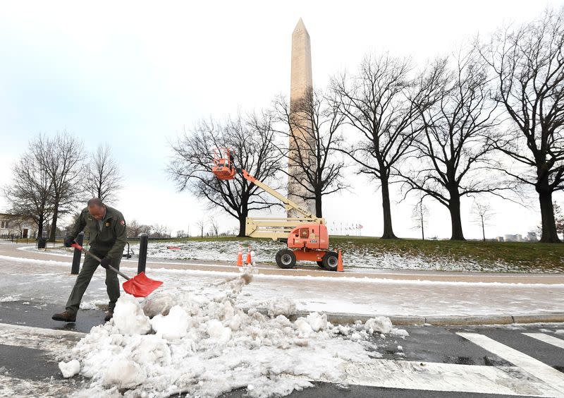 The Washington area in aftermath of Winter Storm Izzy