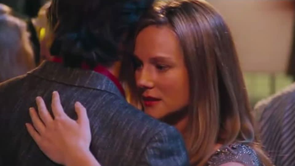 Laura Linney as Sarah, slowly falling in love with Karl. - From Universal