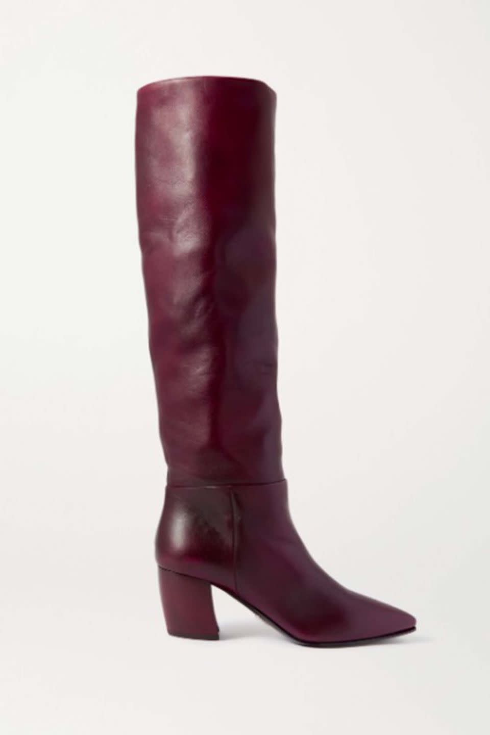 8) The burgundy boot