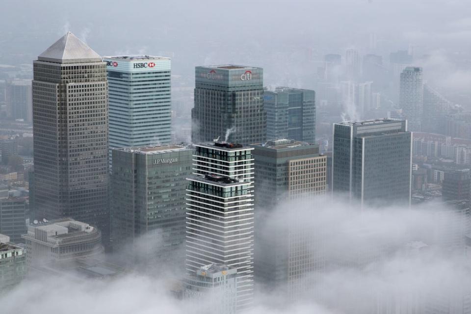 A cluster of banks in London’s financial district, Canary Wharf. The bank in question was not named.  (Getty Images)