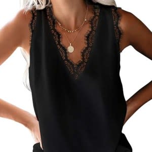 lace-trim top