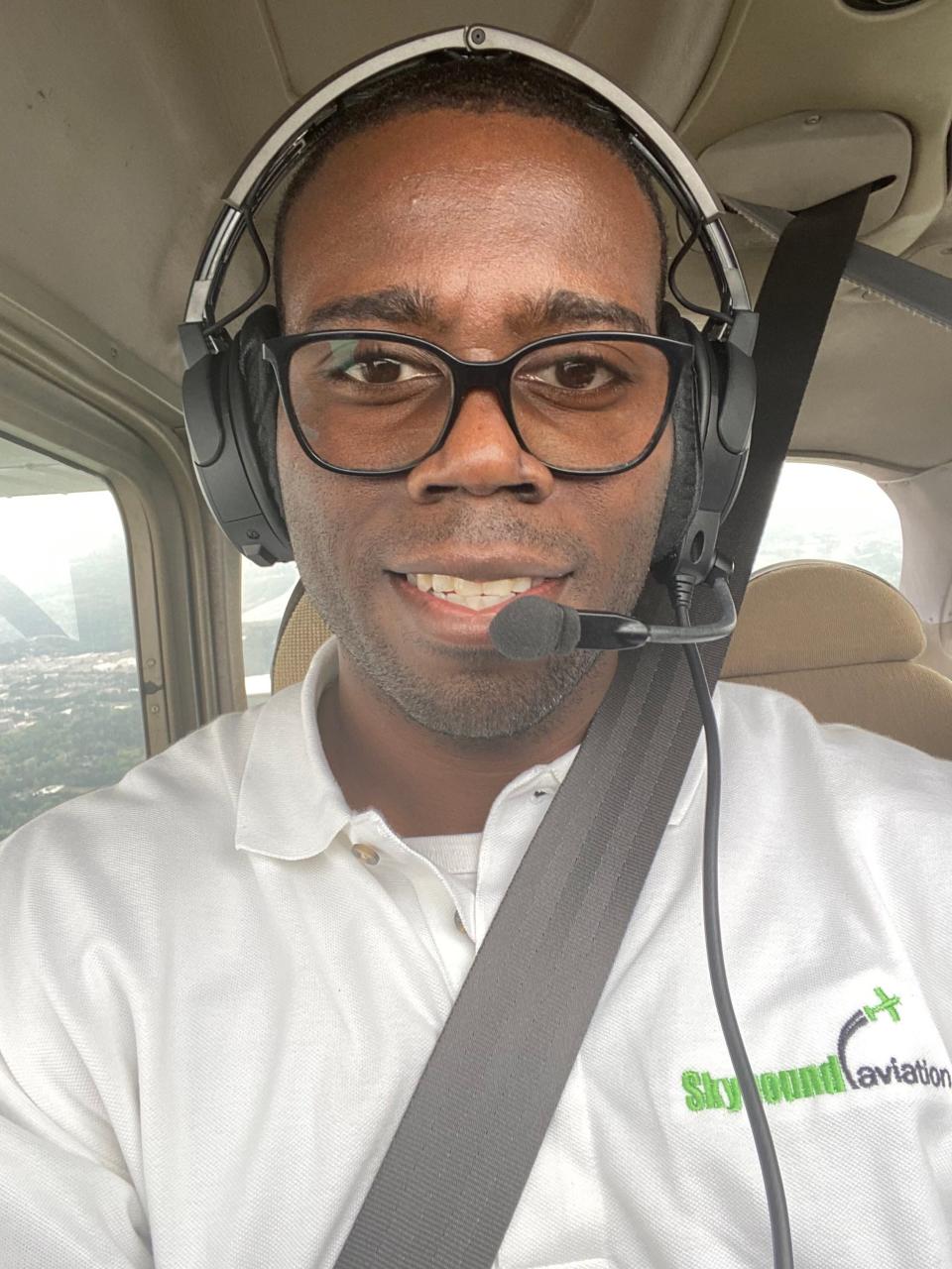 Ezekiel Andrews has spent over 10 years working to gain enough hours to become a pilot for a major airline.