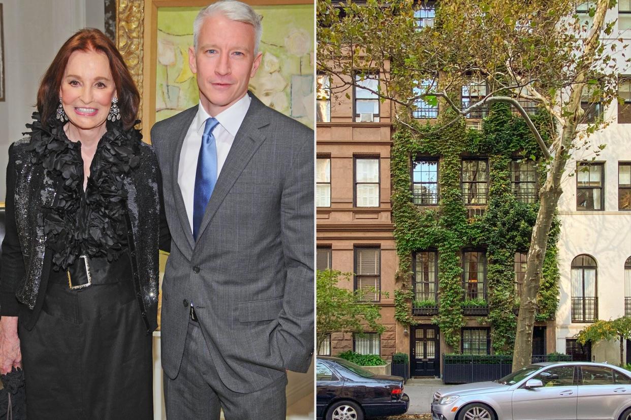 Gloria Vanderbilt and Anderson Cooper attend the launch party for "The World Of Gloria Vanderbilt" at the Ralph Lauren Women's Boutique on November 4, 2010 in New York City (Photo by Dimitrios Kambouris/Getty Images)