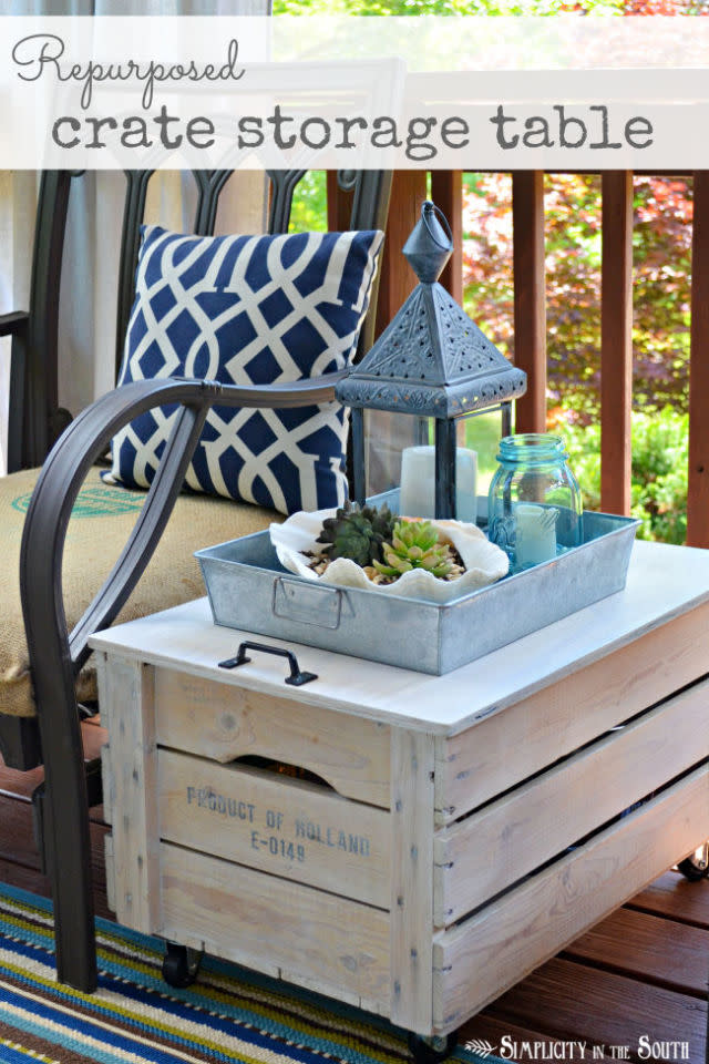 Crate Storage Table