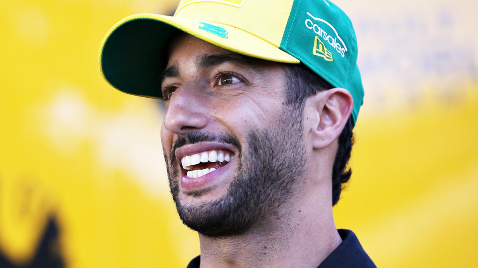 Daniel Ricciardo, pictured here before the Australian Grand Prix was cancelled.