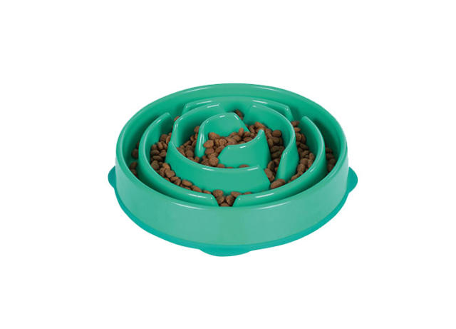 Outward Hound Fun Feeder Dog Bowl, Teal