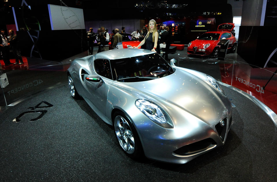 FRANKFURT AM MAIN, GERMANY - SEPTEMBER 14: Alfa Romeo concept car C4 is pictured during the press days at the IAA Frankfurt Auto Show on September 14, 2011 in Frankfurt am Main, Germany. The IAA will be open to the public from September 17 through September 25. (Photo by Thorsten Wagner/Getty Images)