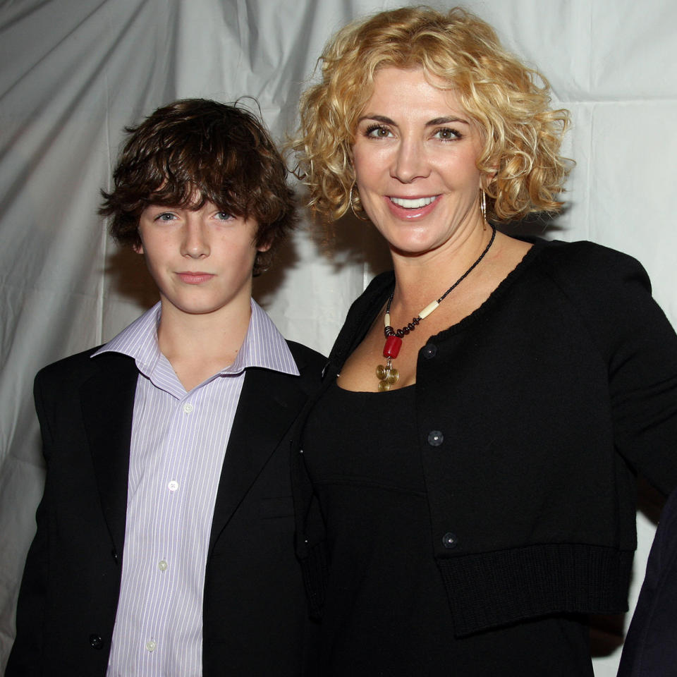 Natasha Richardson with her son Micheál at the 