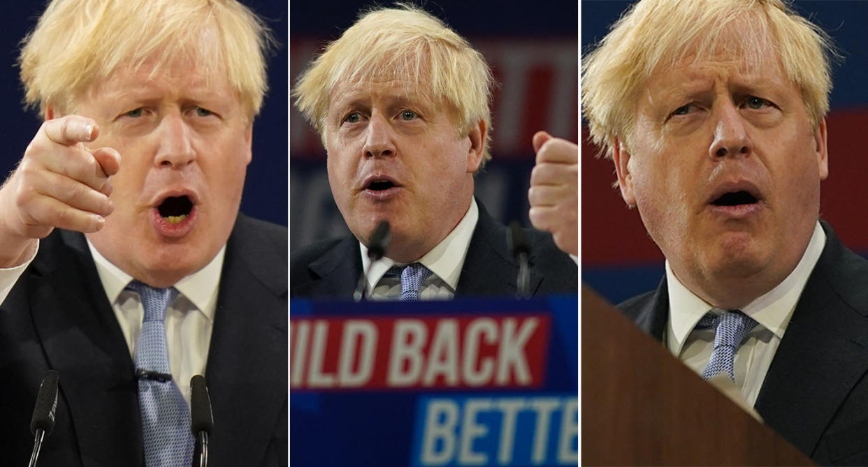 Boris Johnson Tory Party Conference speechY