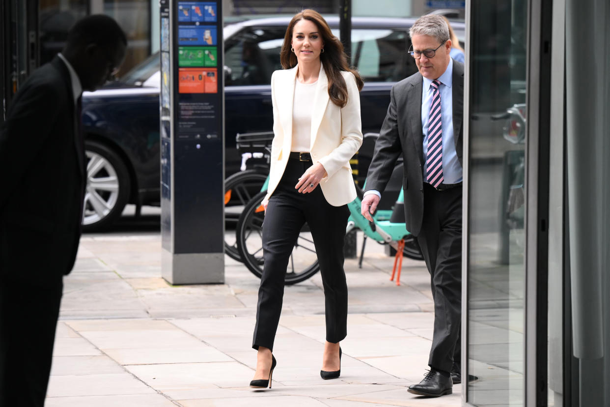 The Princess of Wales, arrives at the inaugural meeting of new Business Taskforce for Early Childhood 