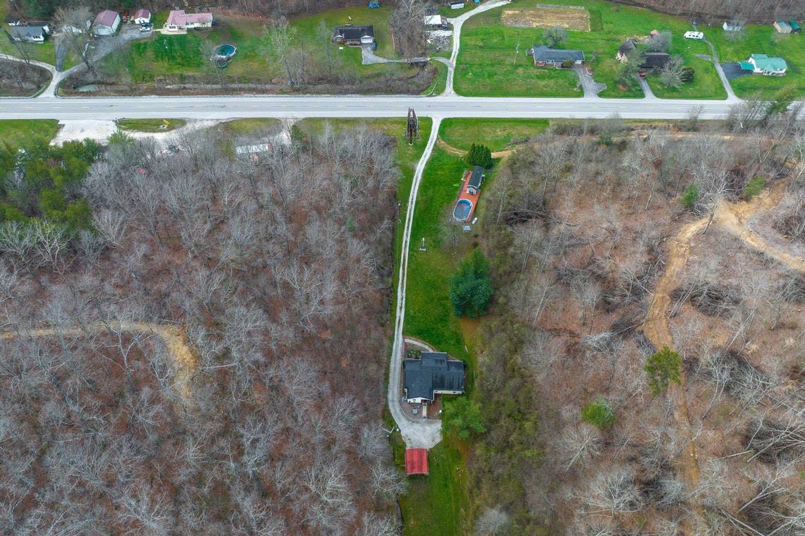 Janet Arnett’s home in Salyersville sits in the path of where the Mountain Parkway will be expanded. Tuesday, March 12, 2024