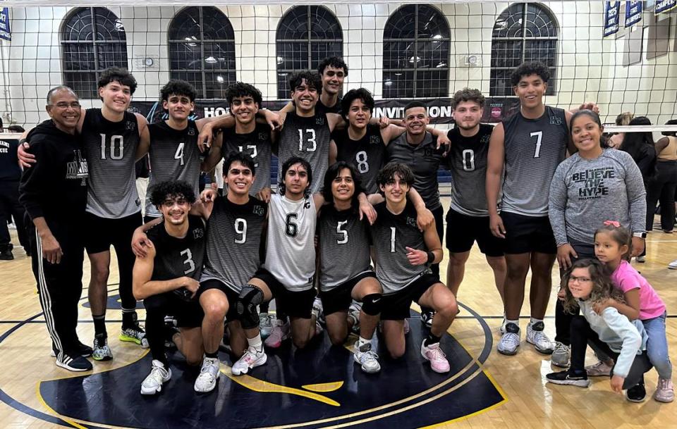 The Hialeah Gardens boys’ volleyball team won a region championship.