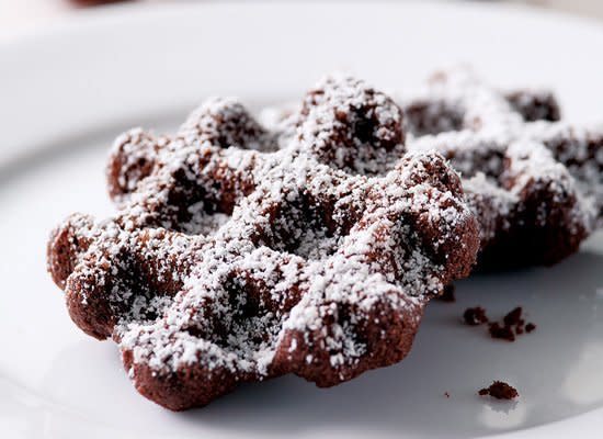 There's more to a waffle iron than churning out breakfast waffles, you can use them to make these chewy chocolate cookies too.    <strong>Get the <a href="http://www.huffingtonpost.com/2011/10/27/boot-tracks_n_1061627.html" target="_hplink">Boot Tracks recipe</a></strong>