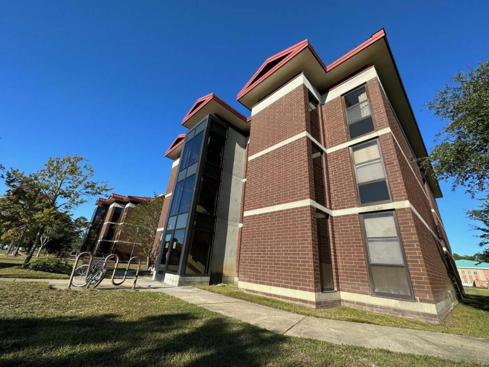 Exterior of the barracks at Fort Stewart.