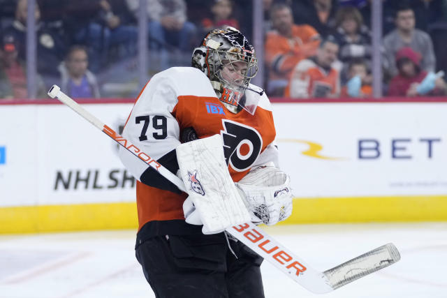 Flyers goalie Carter Hart injured; NHL Black Hockey History Tour in  Philadelphia