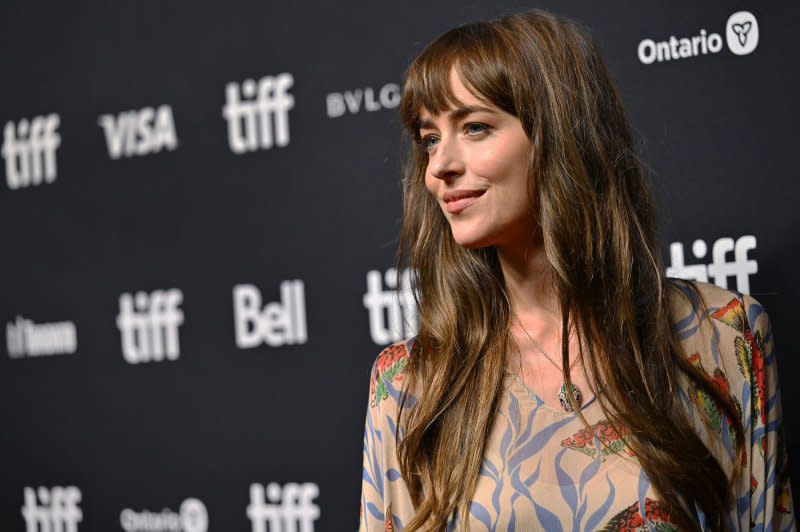 Dakota Johnson hosted "SNL" this weekend. File Photo by Chris Chew/UPI