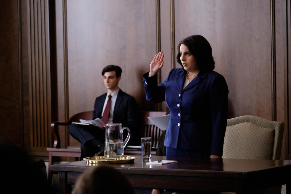 Programme Name: Impeachment: American Crime Story - TX: 14/12/2021 - Episode: Impeachment: American Crime Story - ep9 (No. 9) - Picture Shows:  Monica Lewinsky (BEANIE FELDSTEIN) - (C) Tina Thorpe/FX - Photographer: Tina Thorpe