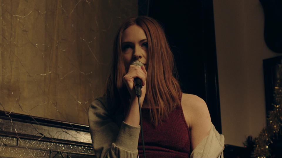 Karen Gillan in 'The Party's Just Beginning'. (Credit: Blue Finch Film)