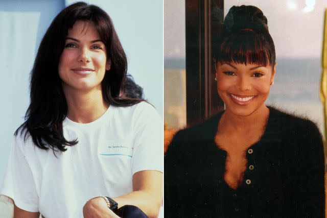 <p>getty (2)</p> Sandra Bullock and Janet Jackson, early casting choices for Trinity